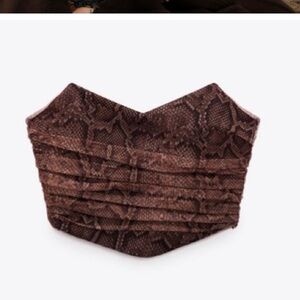 Stunning snake print corset, used once